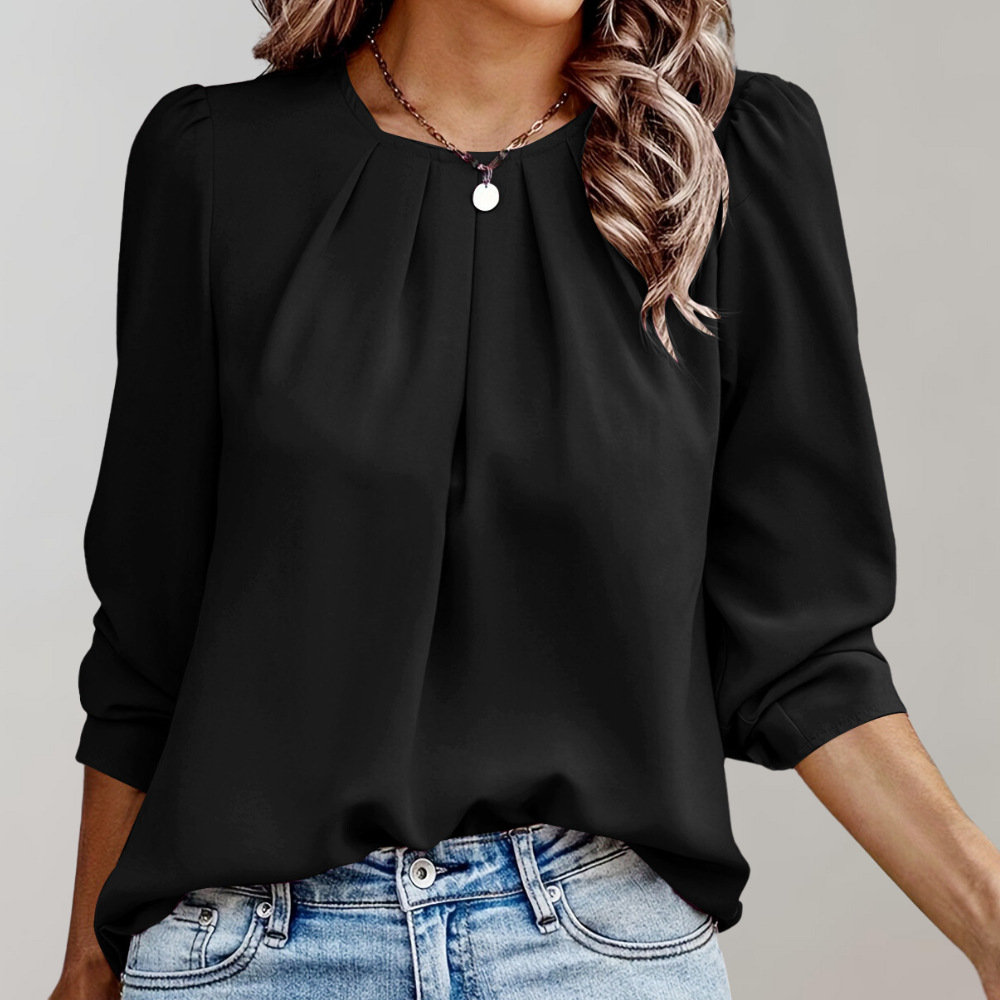 Erin | Women's Blouse with Puff Sleeves