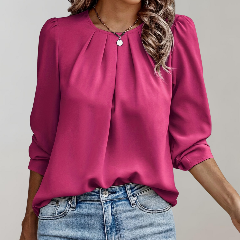 Erin | Women's Blouse with Puff Sleeves