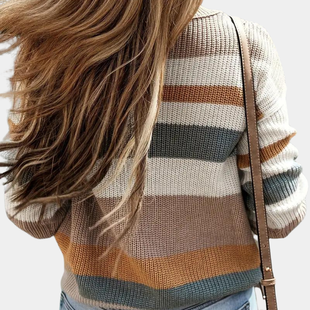 ELO | Casual striped women sweater