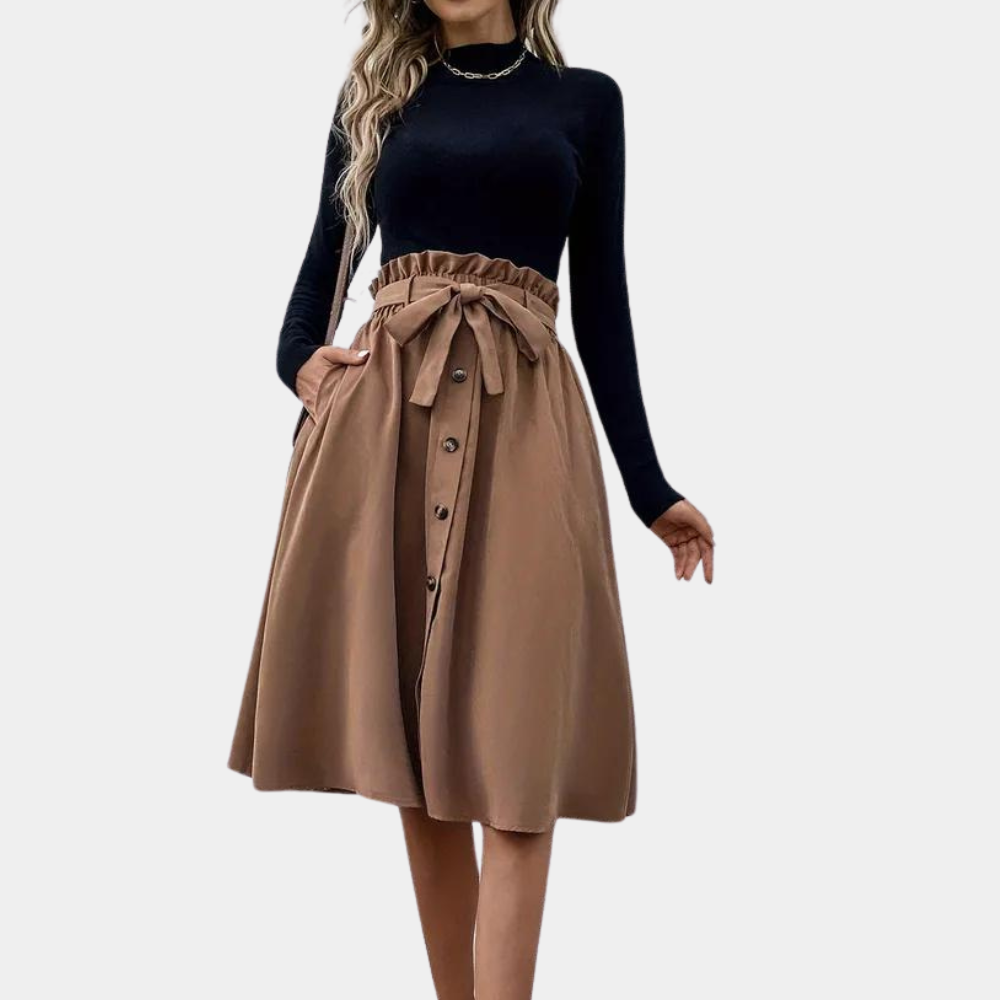 OMI | Elegant women's skirt with belt
