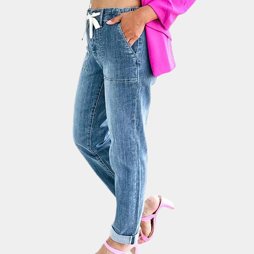 F.S. | Pants with high waist and drawstring for ladies
