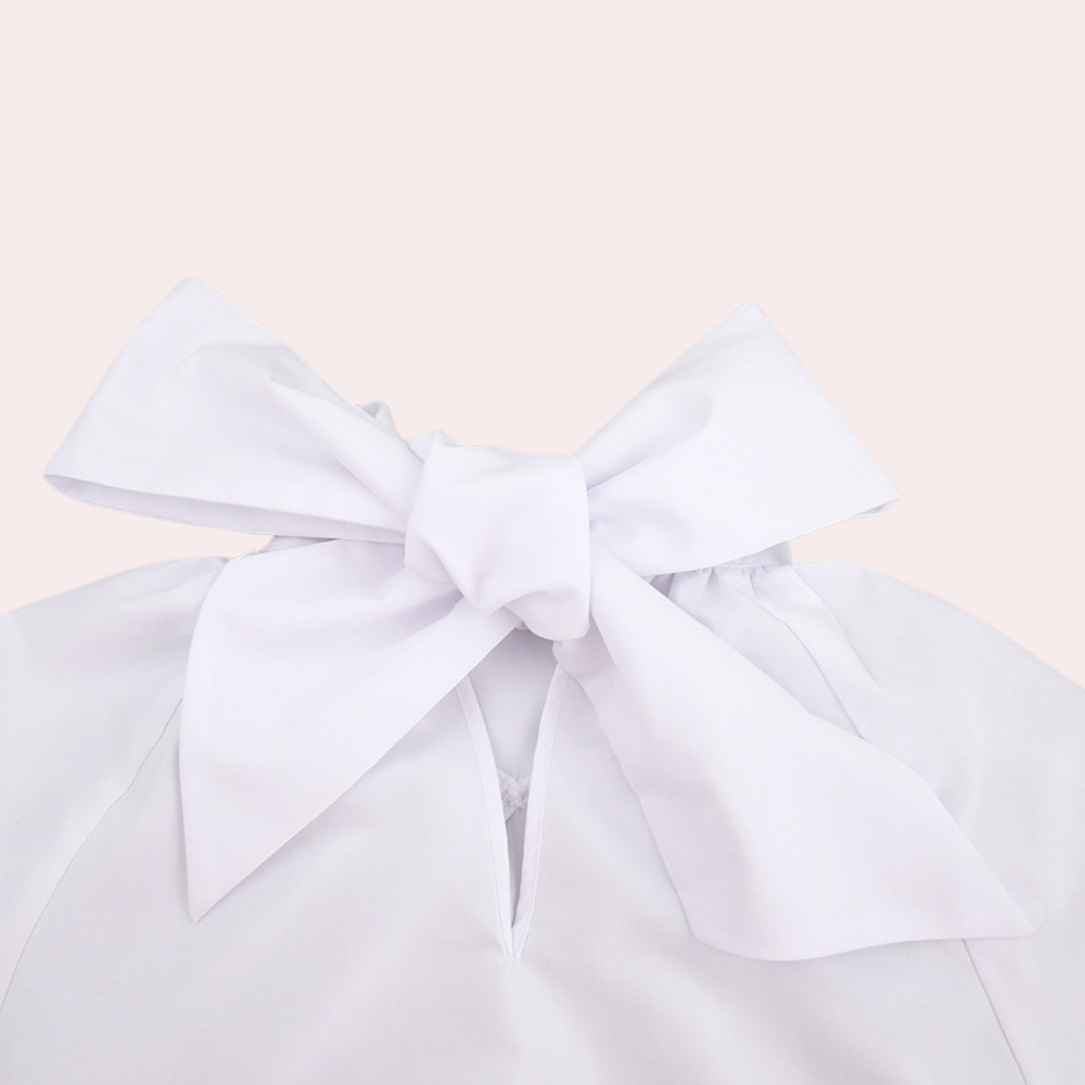 Stylish ladies blouse with high collar