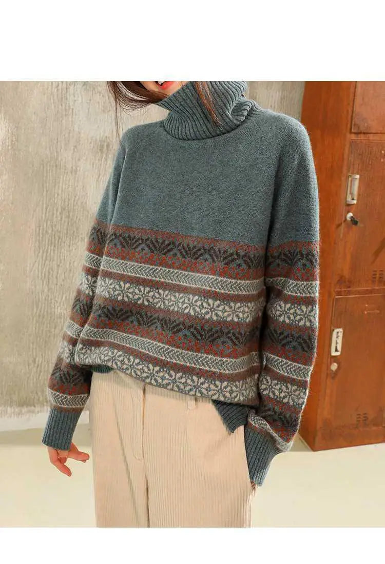 Riva Lefèvre | Elegant Sweater with Vintage Pattern