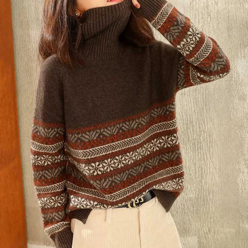 Riva Lefèvre | Elegant Sweater with Vintage Pattern