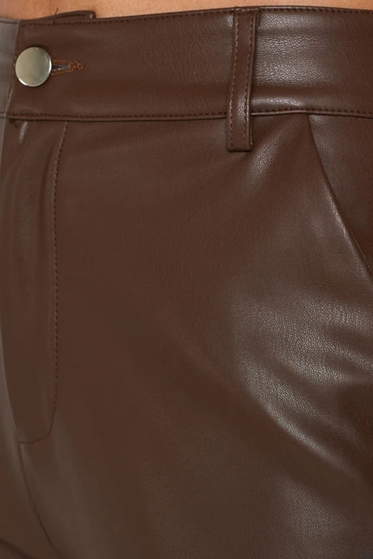Lisa - high waist wide leg leather pants