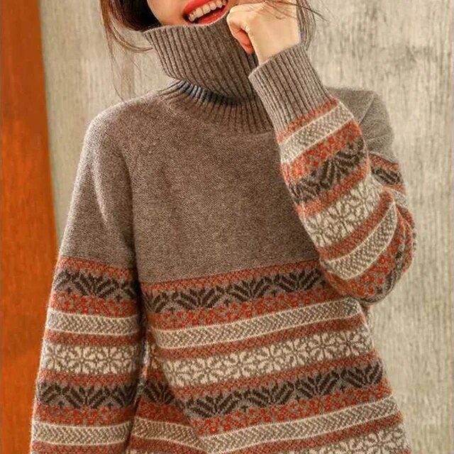 Riva Lefèvre | Elegant Sweater with Vintage Pattern