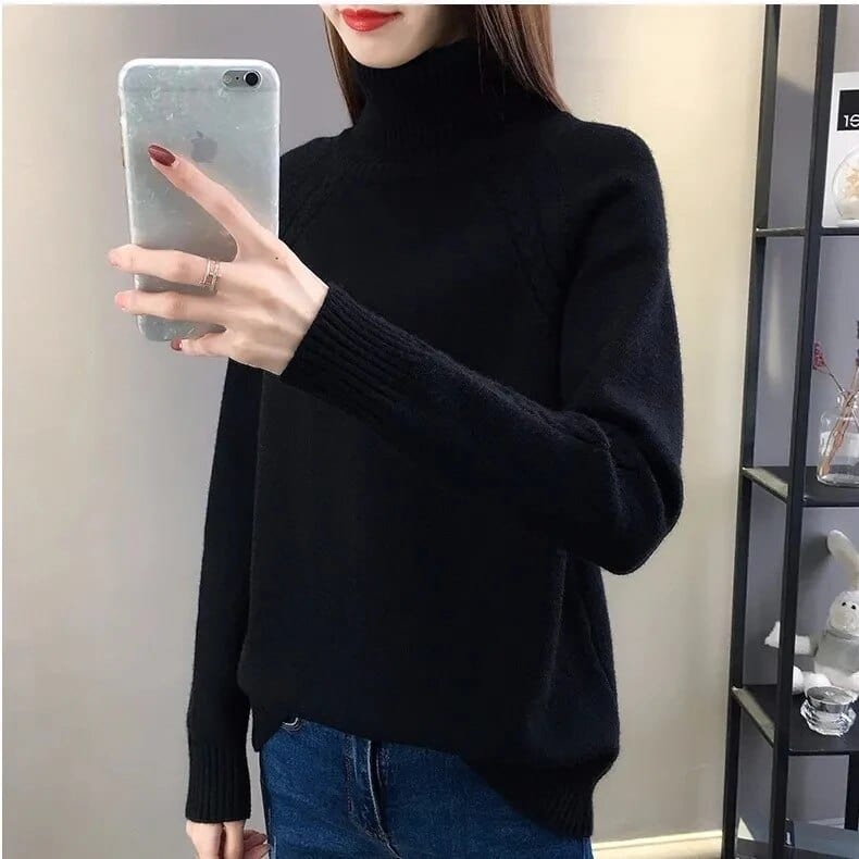 Gabrine - Women's Turtleneck Sweater