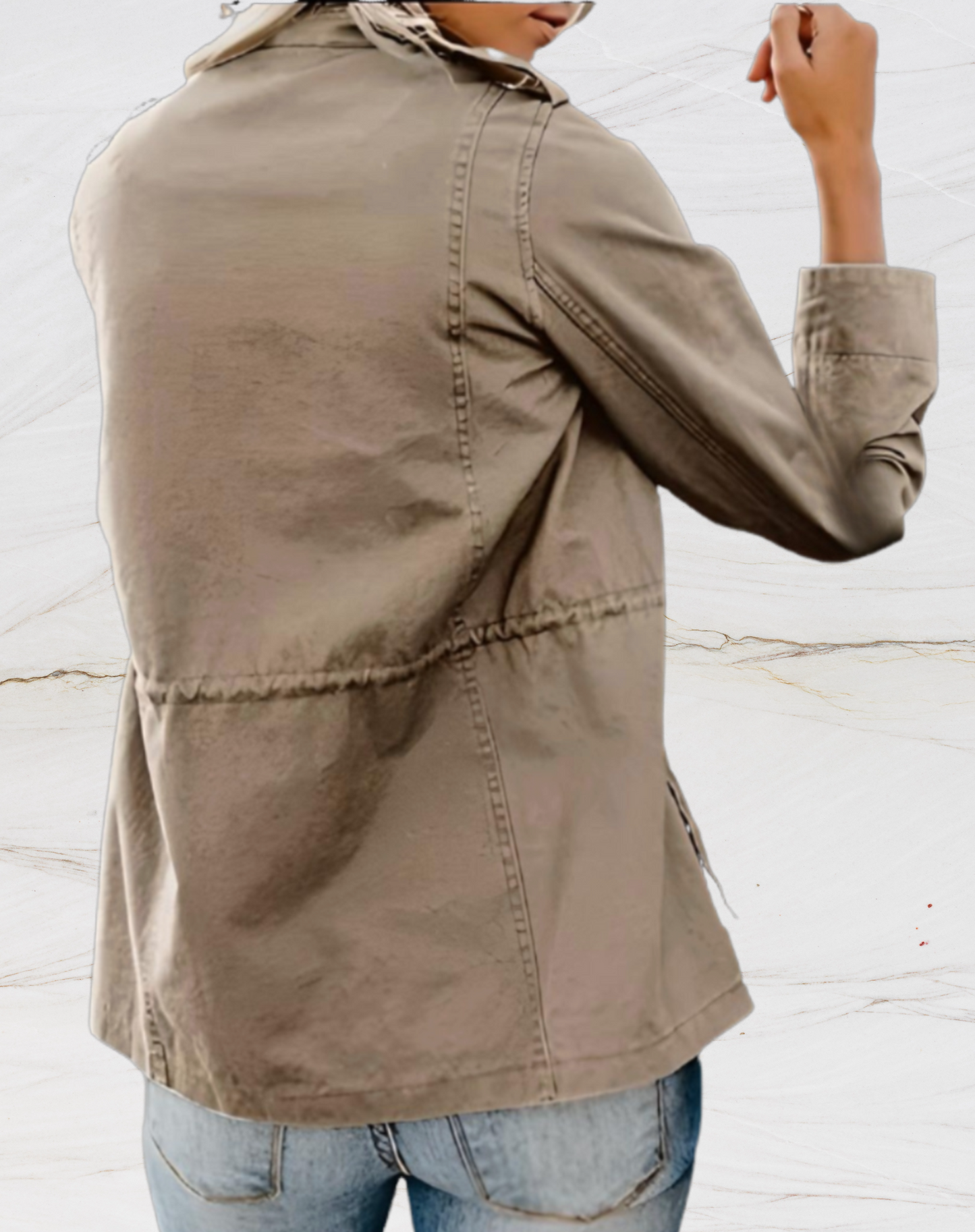 Jacket with full sleeves and four pockets for women