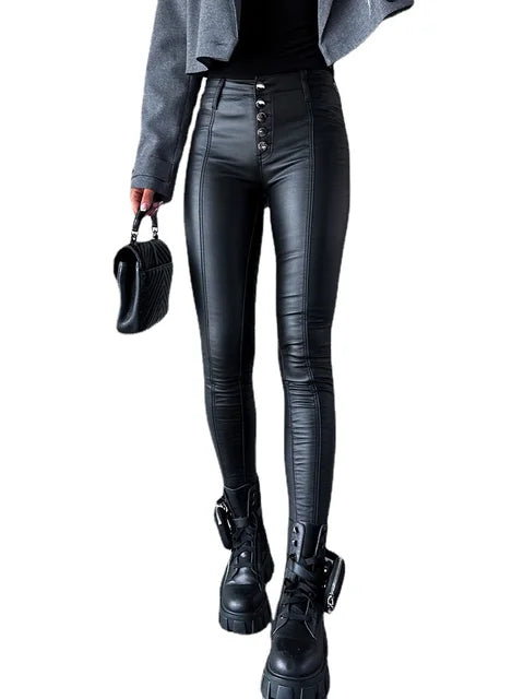 Mona | Fashionable Leather Pants