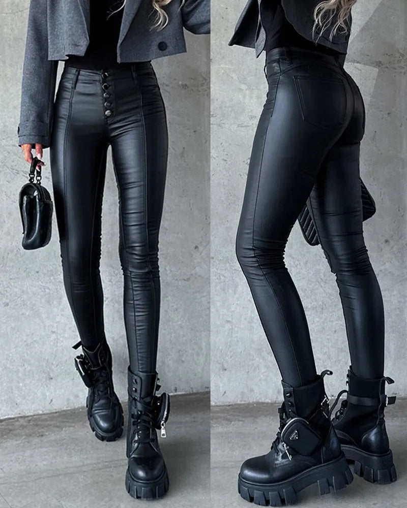 Mona | Fashionable Leather Pants
