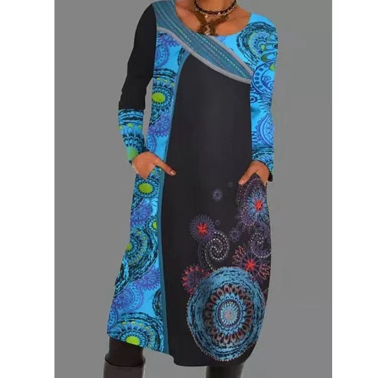 Riva Lefèvre | Elegant Dress with Ethnic Pattern