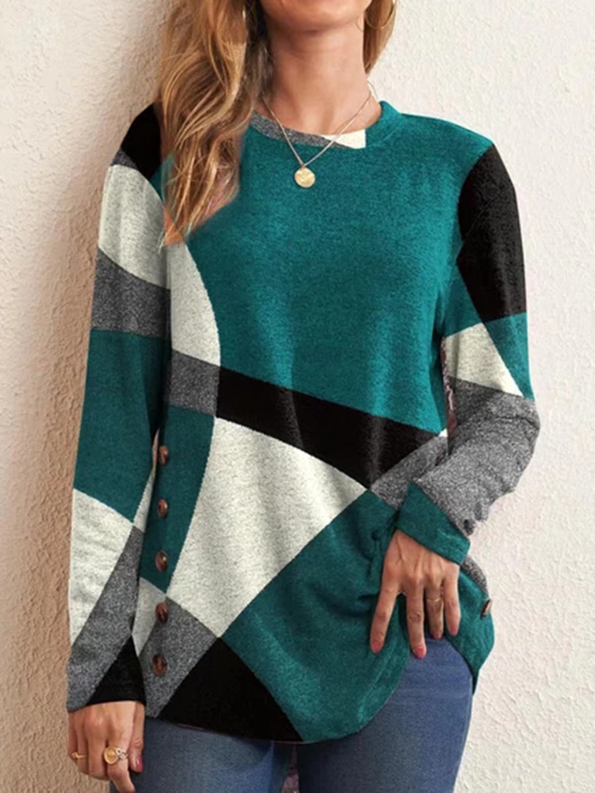 Pauline Laurent | Long Sleeve With Geometric Pattern