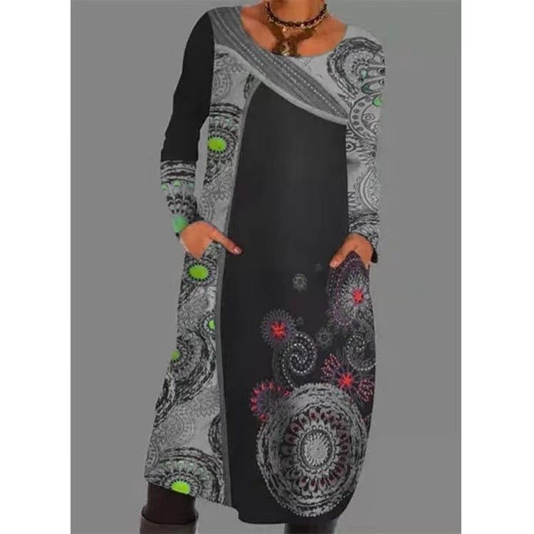 Riva Lefèvre | Elegant Dress with Ethnic Pattern