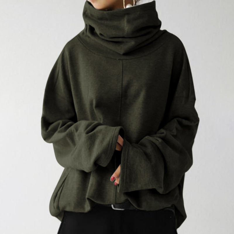 Pauline Laurent | Trendy Solid Color Turtle Neck Sweater