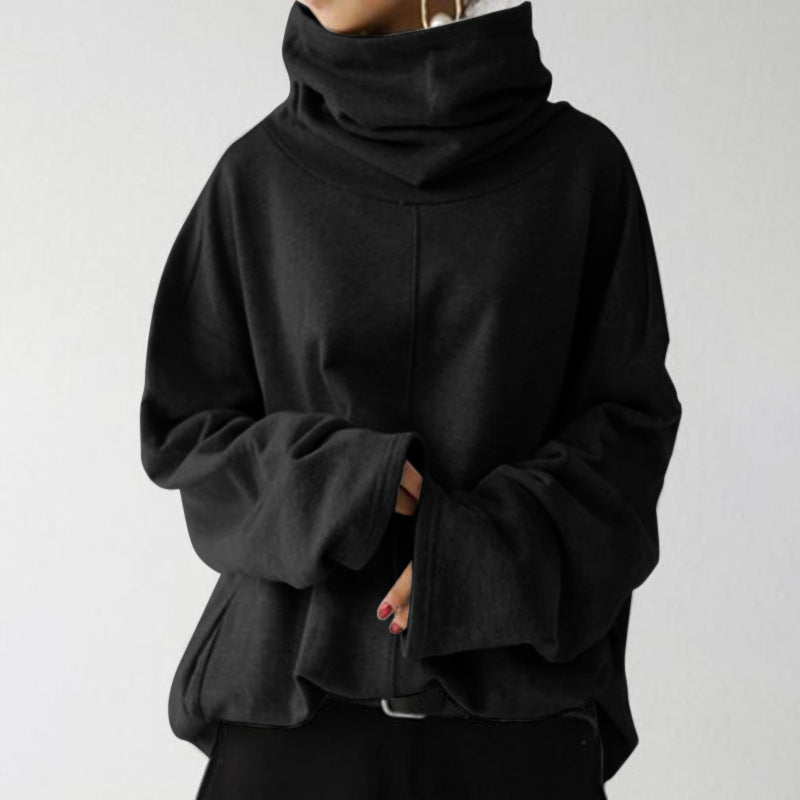 Pauline Laurent | Trendy Solid Color Turtle Neck Sweater