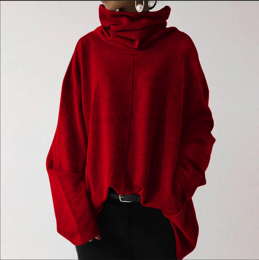 Pauline Laurent | Trendy Solid Color Turtle Neck Sweater