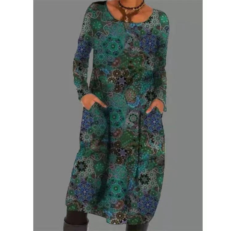 Riva Lefèvre | Elegant Dress with Ethnic Pattern