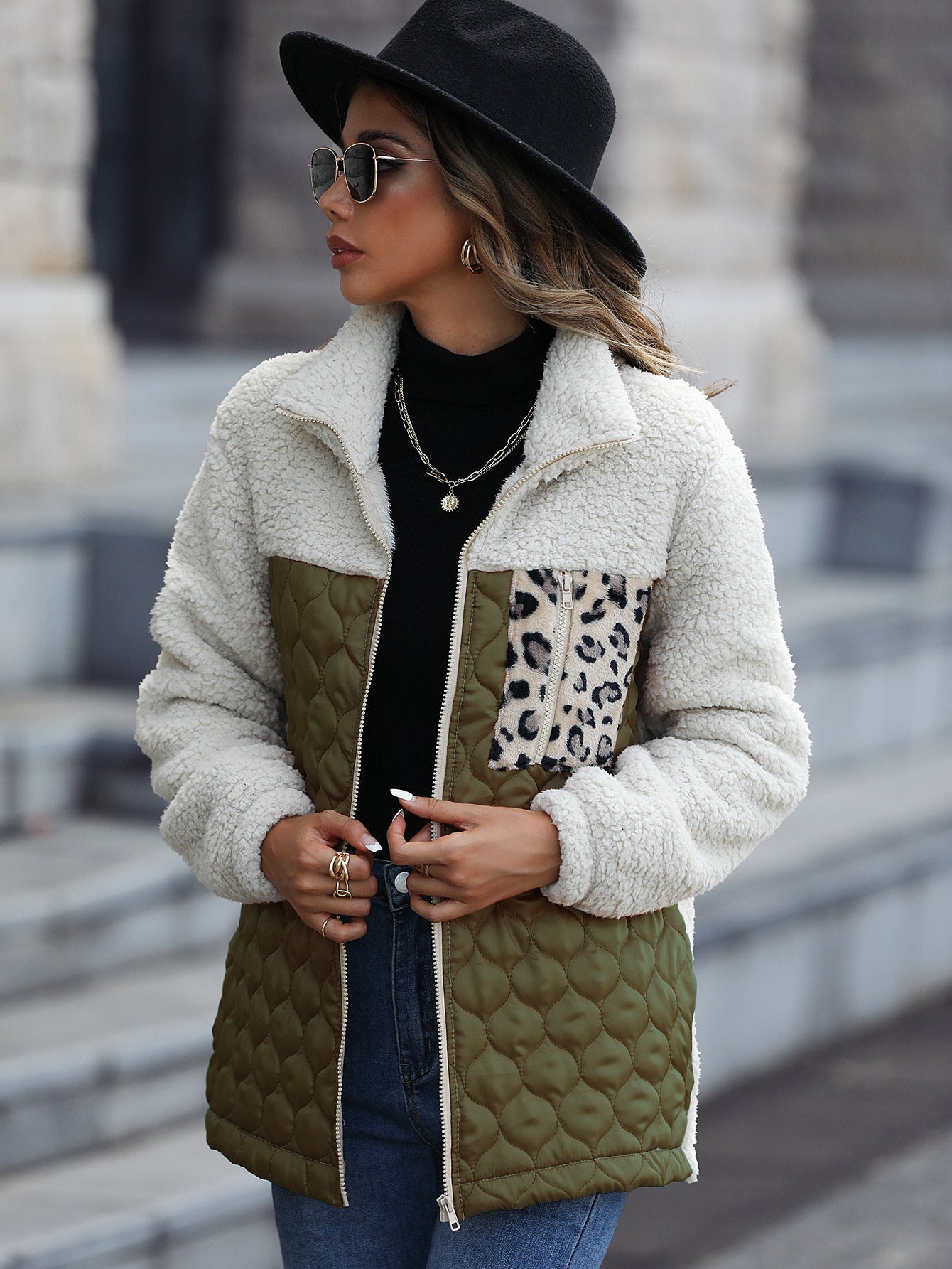 Isabelle Moreau | Elegant Jacket with Animal Print