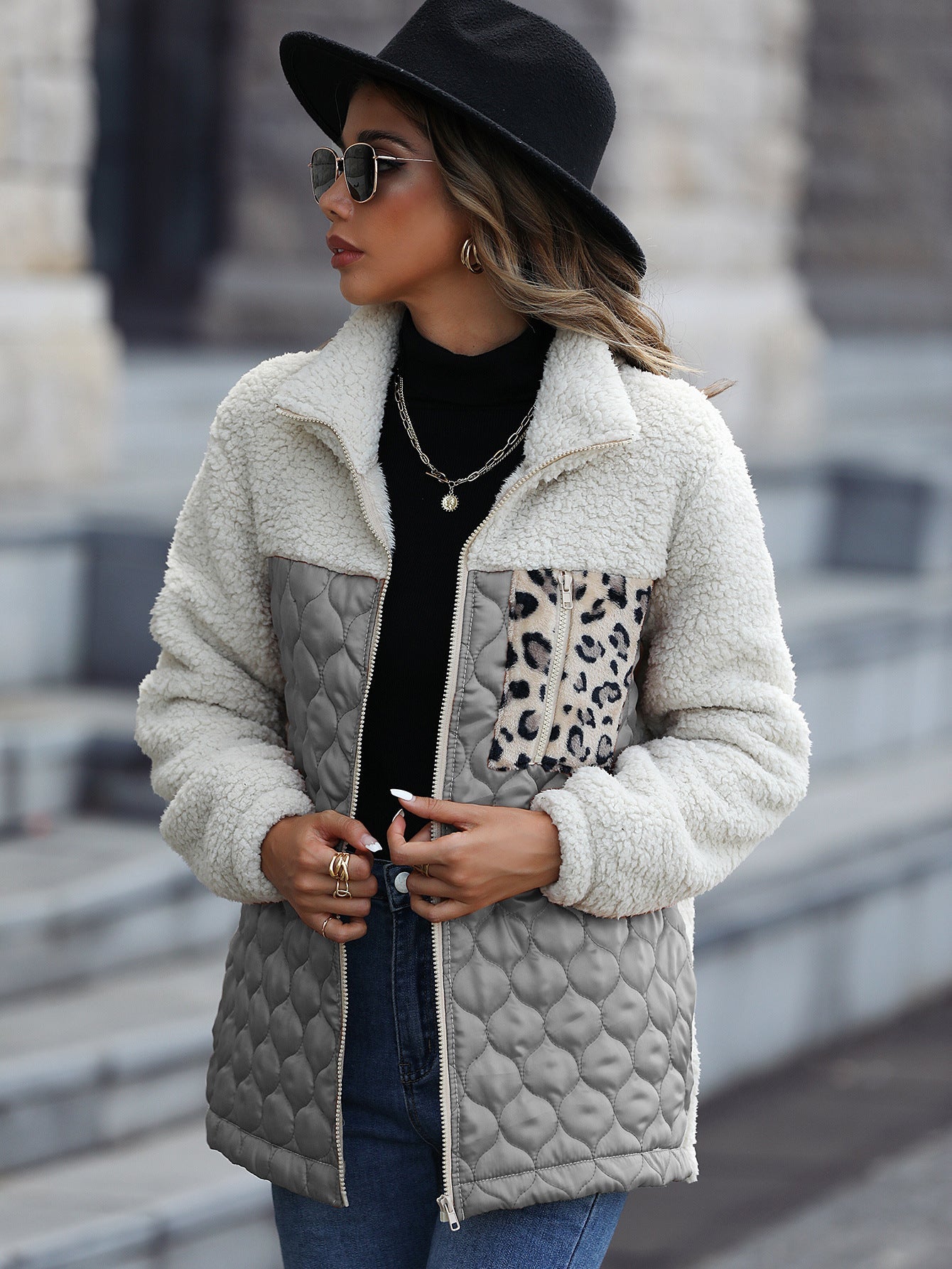 Isabelle Moreau | Elegant Jacket with Animal Print