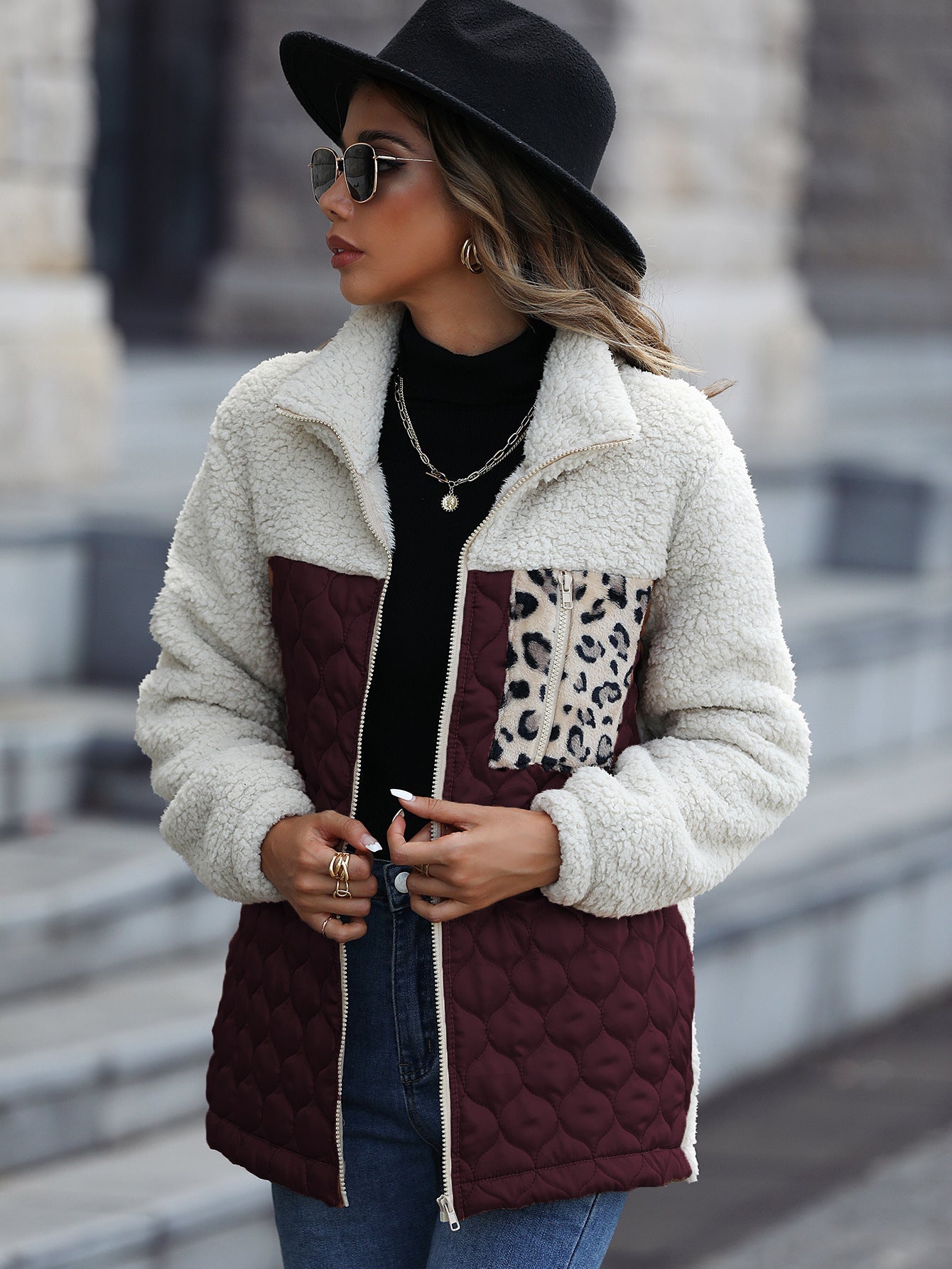 Isabelle Moreau | Elegant Jacket with Animal Print