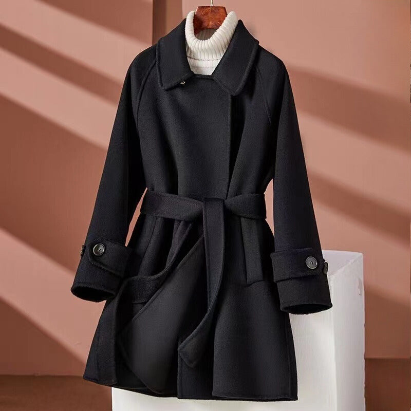 Sophie - Reversible Mid-Length Cinched Waist Jacket