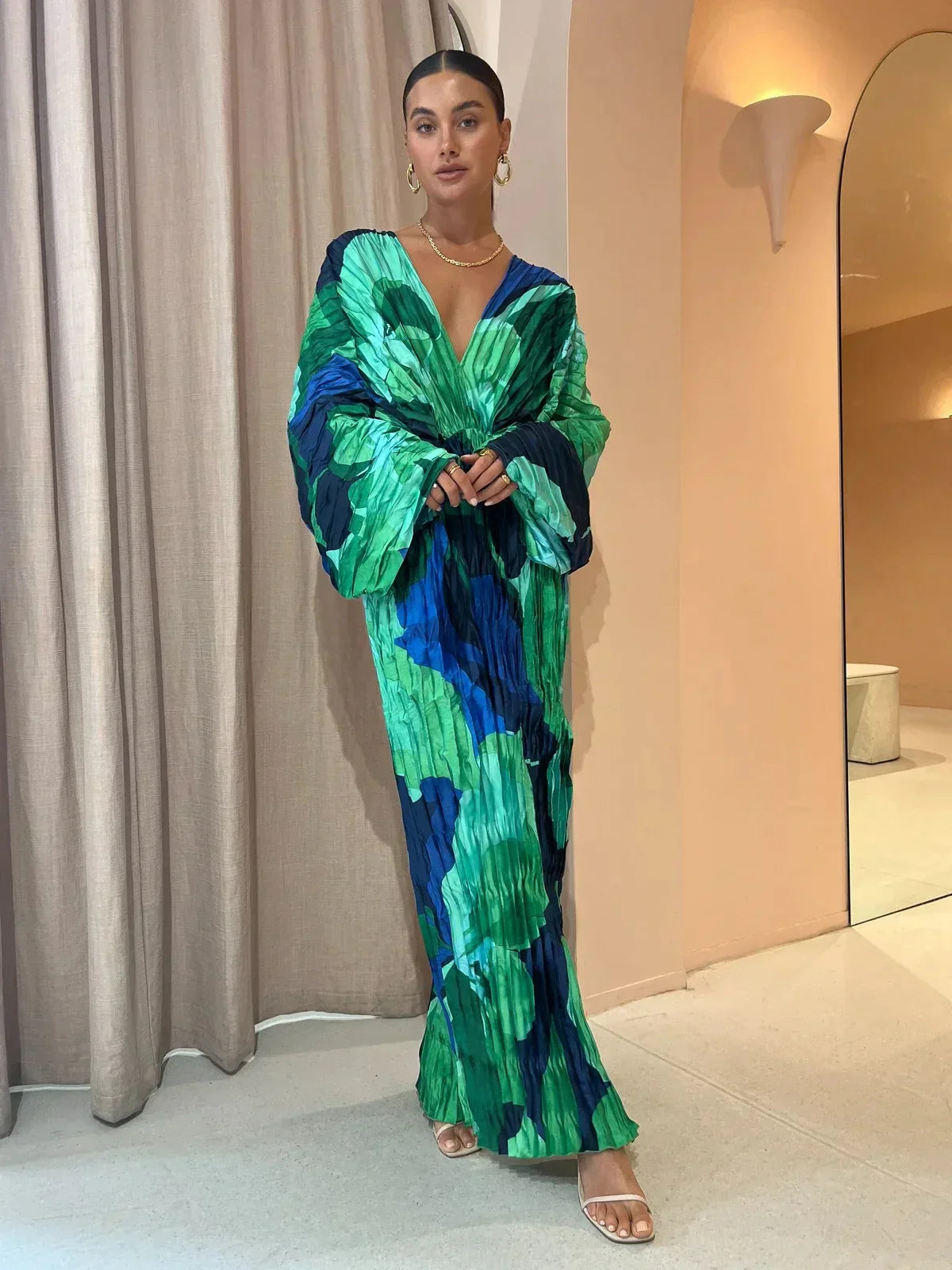 Eva Pleated and Elegant Dress