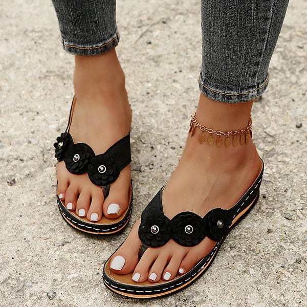 Leonie | Flowery Women's Summer Sandals