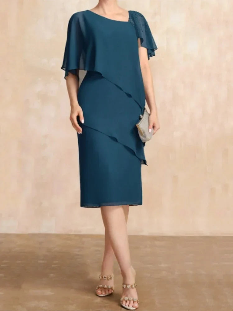 Micaela I Long chiffon dress