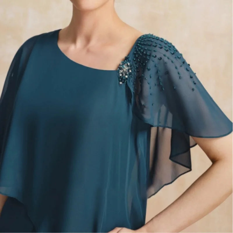 Micaela I Long chiffon dress