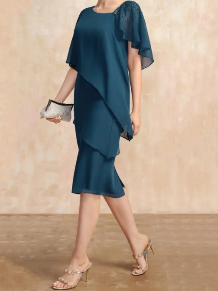 Micaela I Long chiffon dress