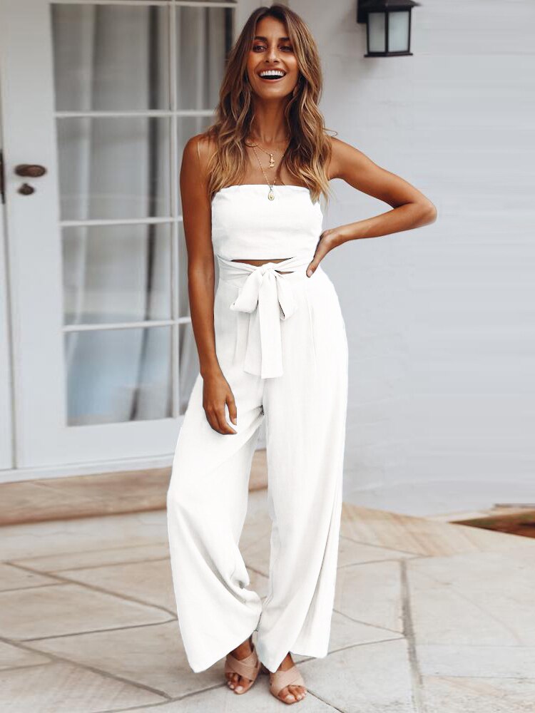Janet – Stylish Backless Wide-Leg Jumpsuit