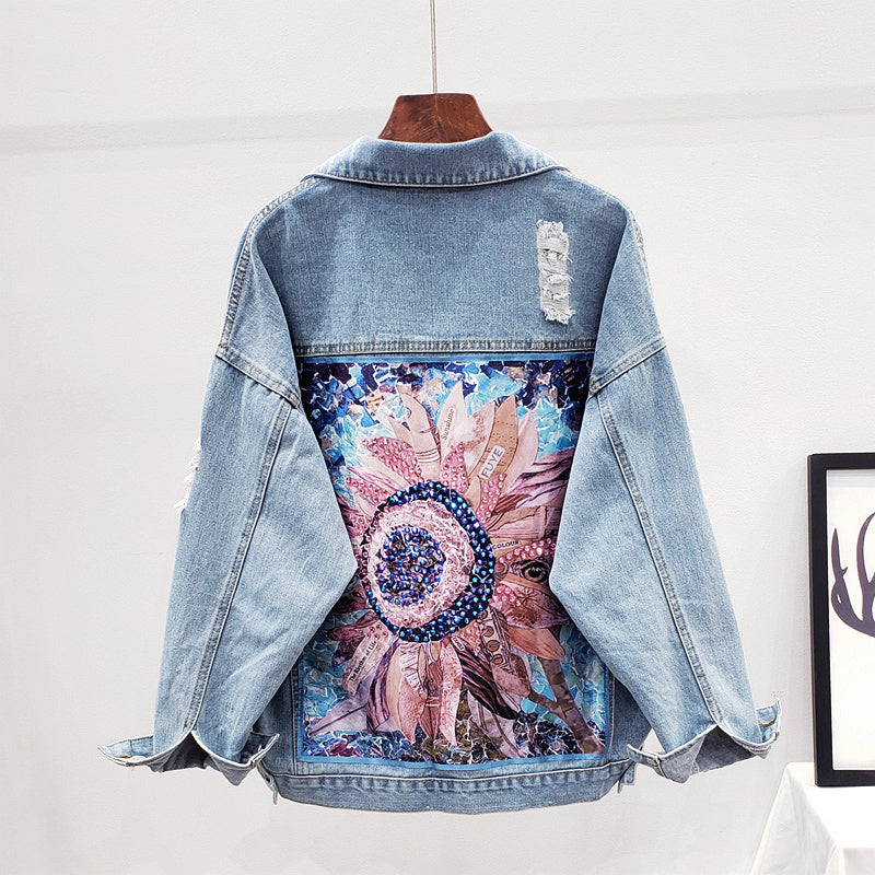 Oversized Denim Jacket for Women