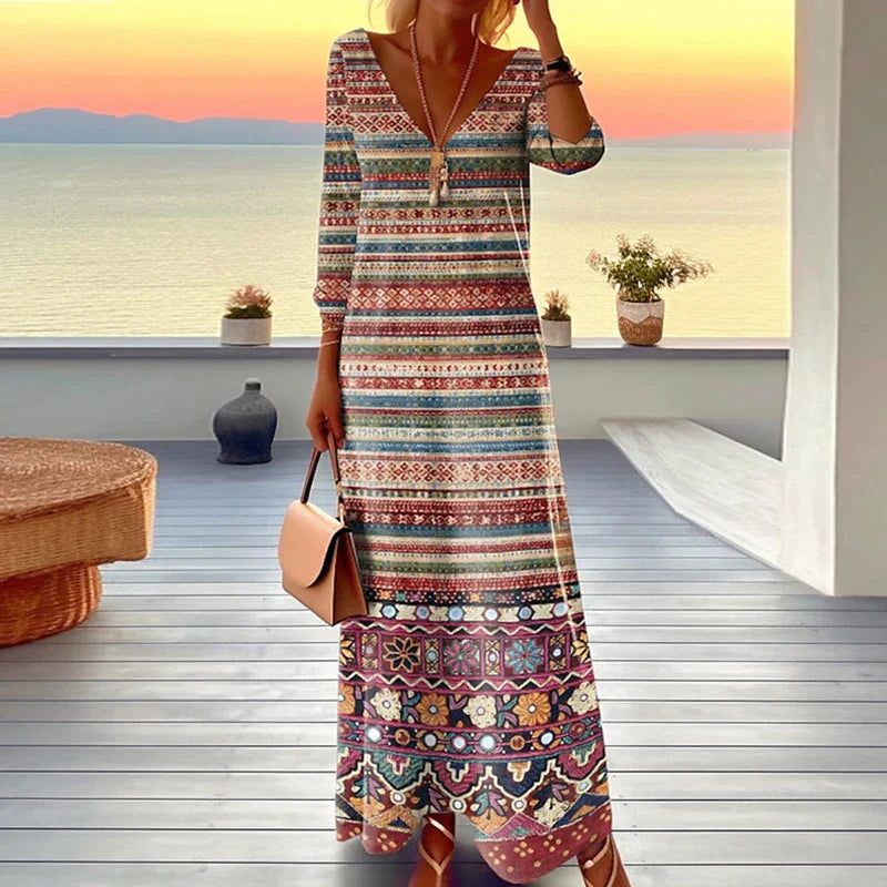 Alice Leroy I Vintage beach dresses with stripe print