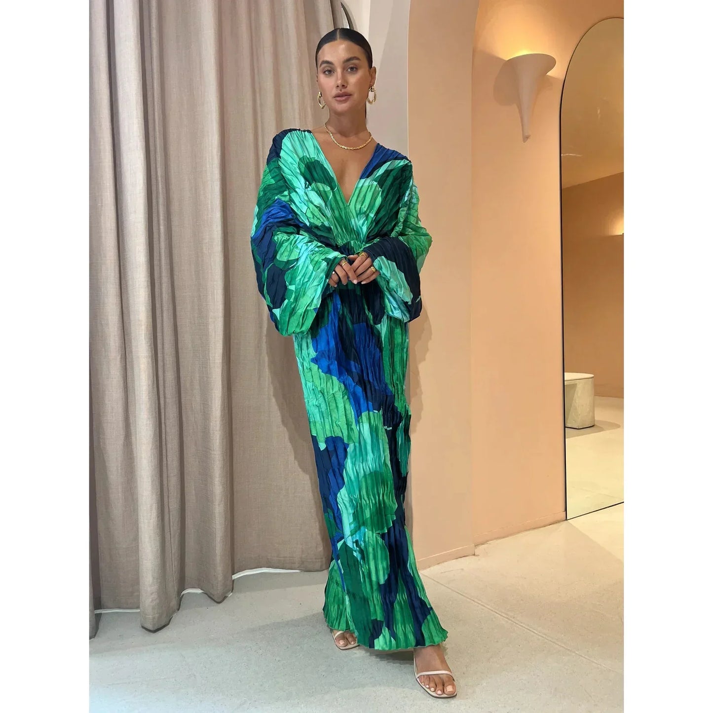 Eva Pleated and Elegant Dress