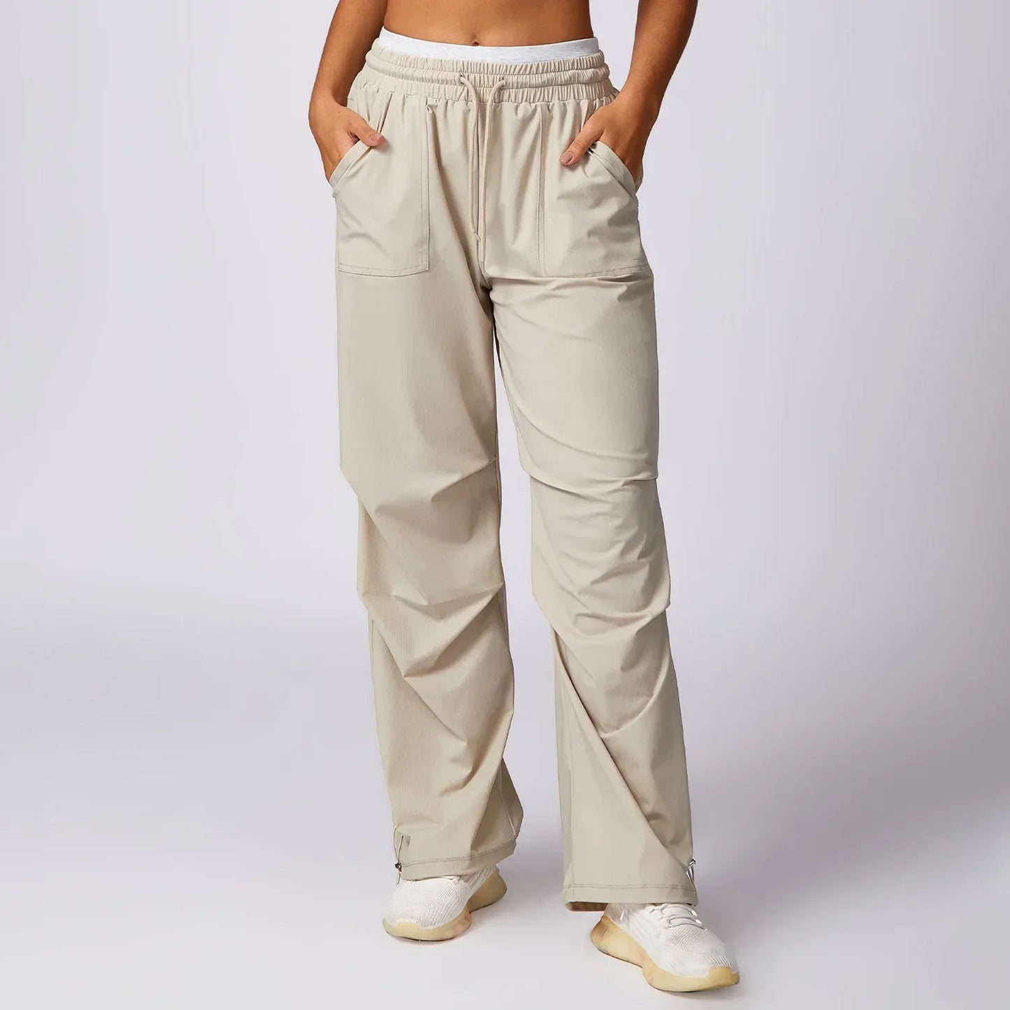 Donna | Casual Pants With Elastic Waistband and Pockets For Women