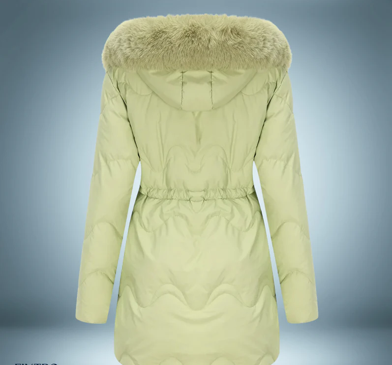 Colorful parka - with fur collar