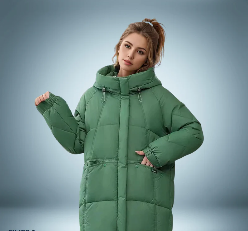 Fashionable - down jacket in grey