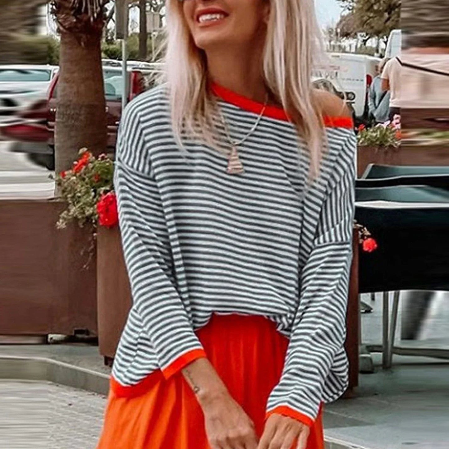 Léa Blanchet | Striped Breathable Shirt