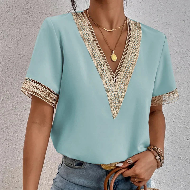 Alice Leroy | Chiffon Lacy Blouse