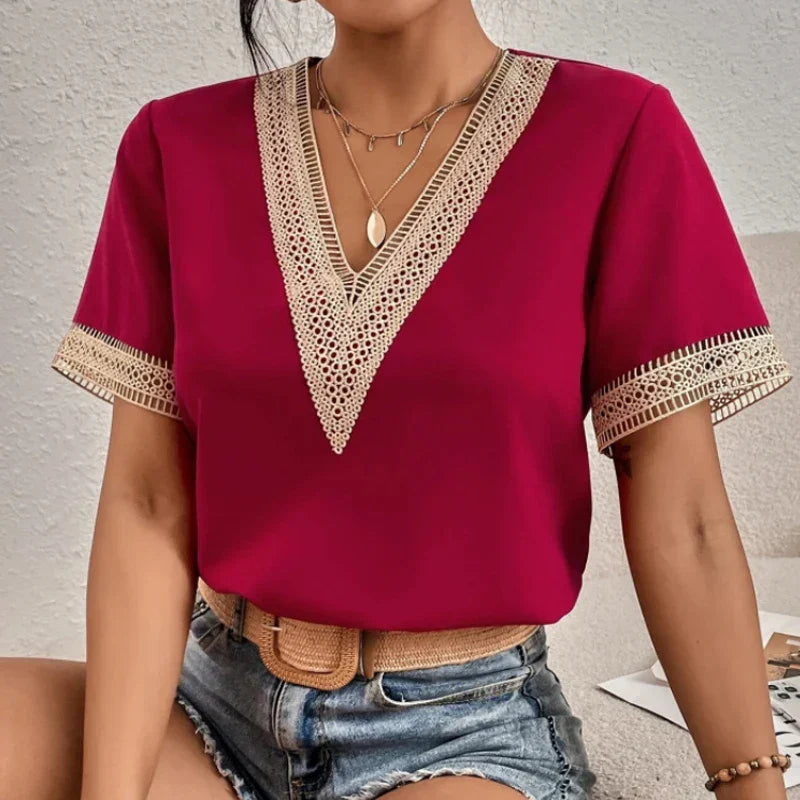 Alice Leroy | Chiffon Lacy Blouse