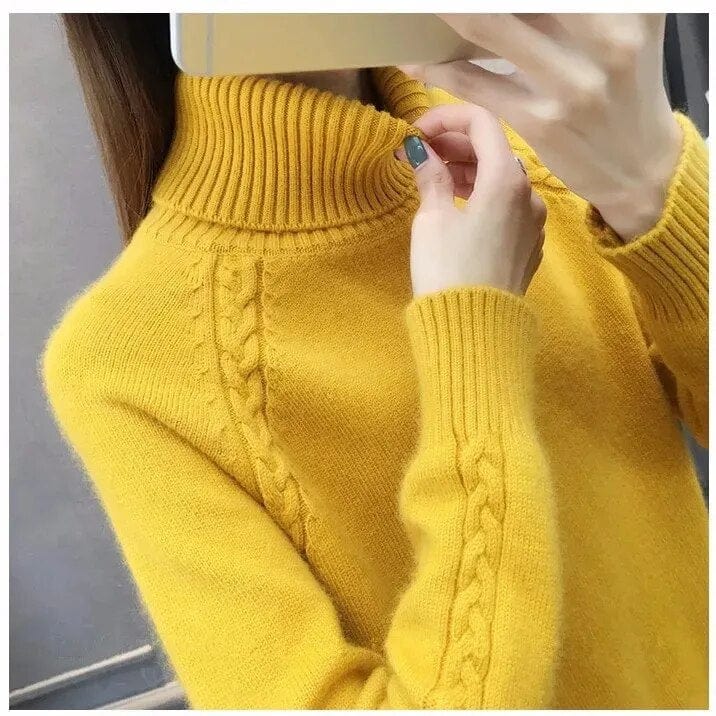 Gabrine - Women's Turtleneck Sweater