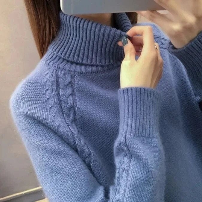 Gabrine - Women's Turtleneck Sweater