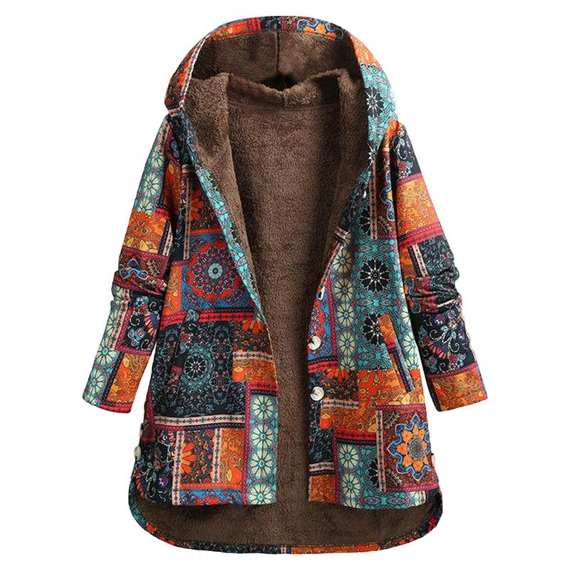 Jacket with hood florale - camryn