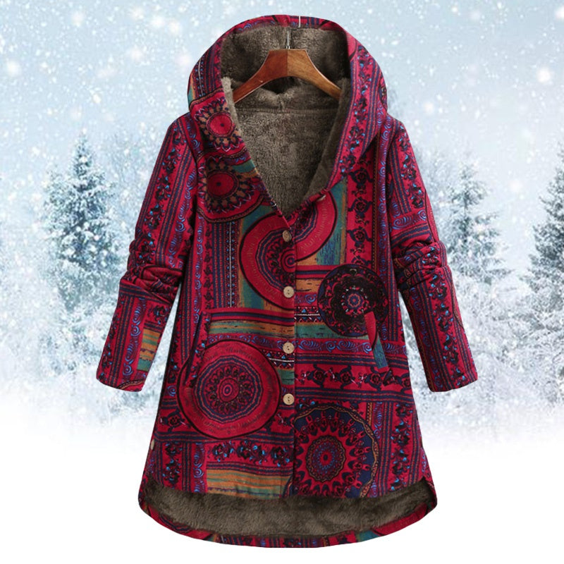 Jacket with hood florale - camryn