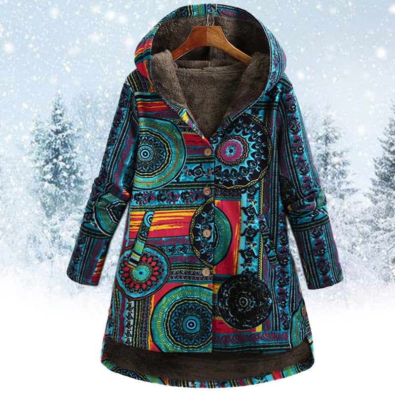 Jacket with hood florale - camryn