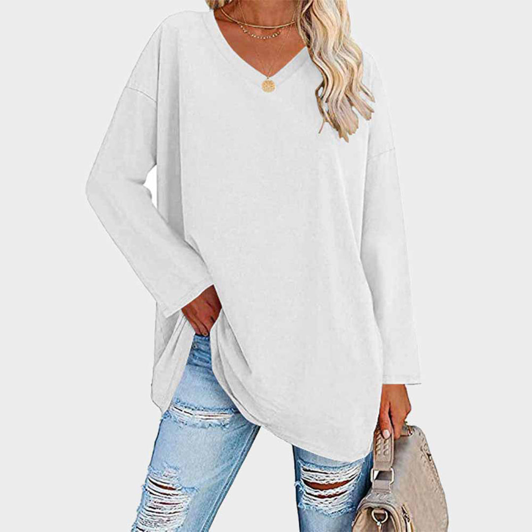 Fashion Street | Elegant Women's Top with Long Sleeves