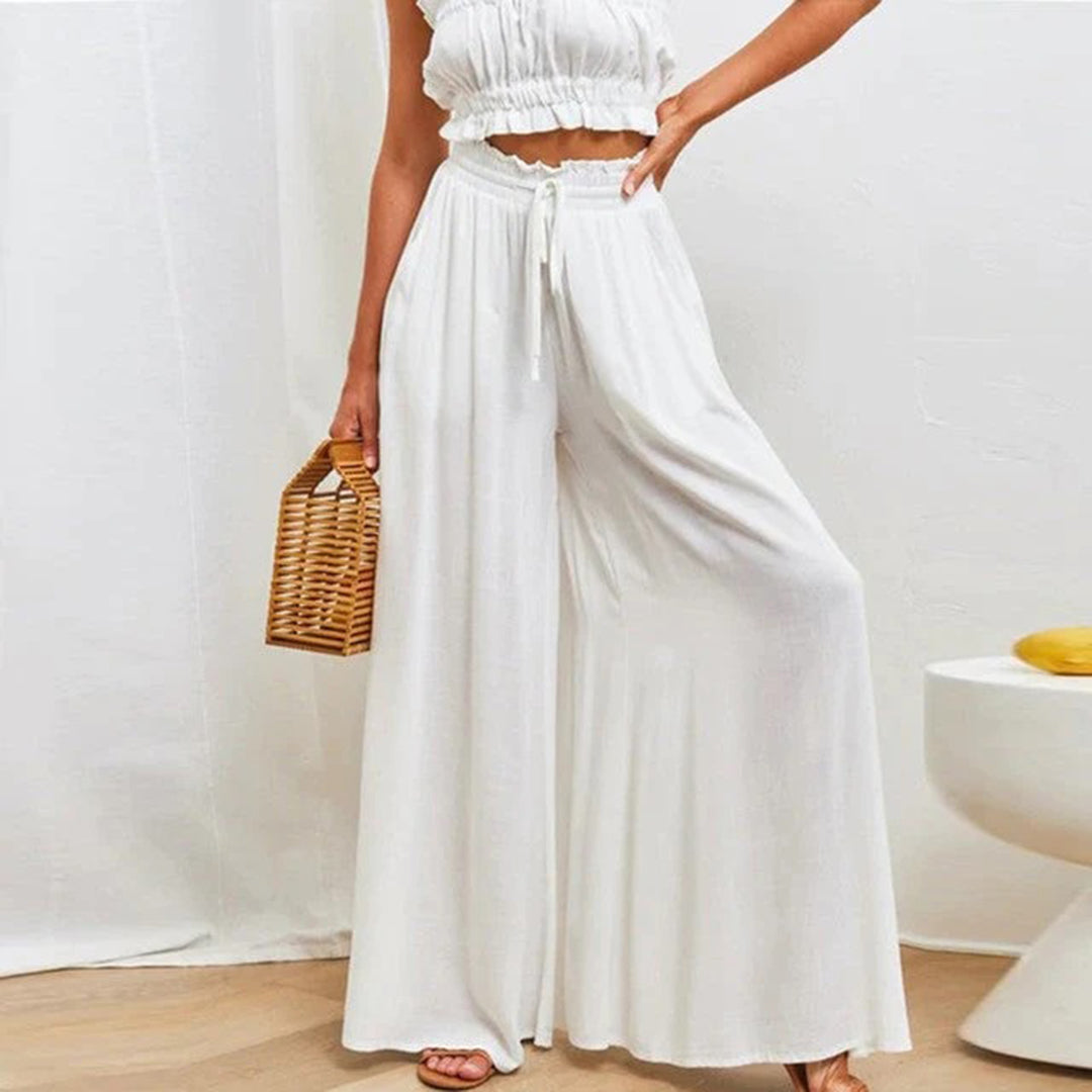 Chantal - Wide Leg Drawstring Pants