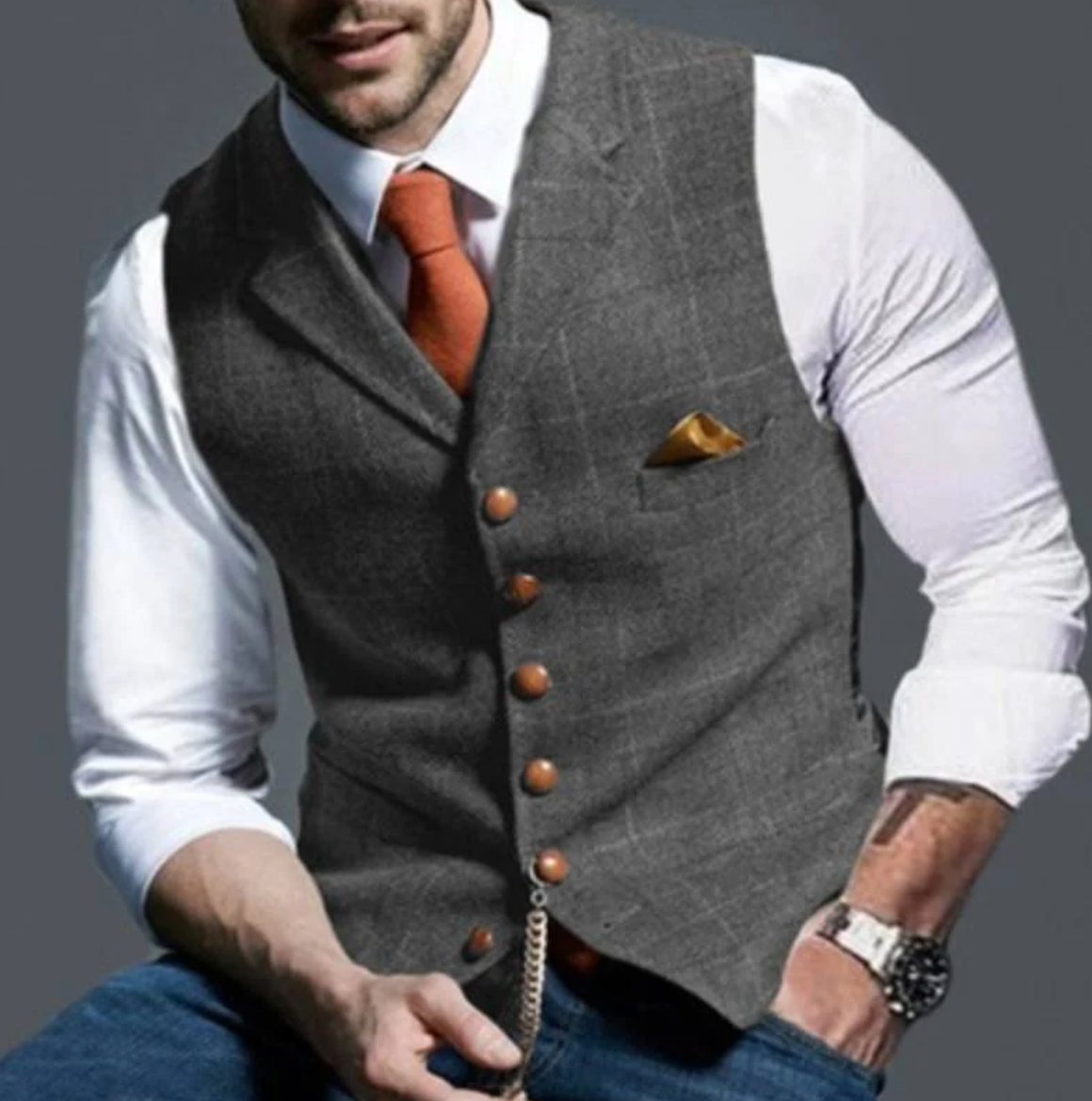 ZAYN | Checkered Vest for Men