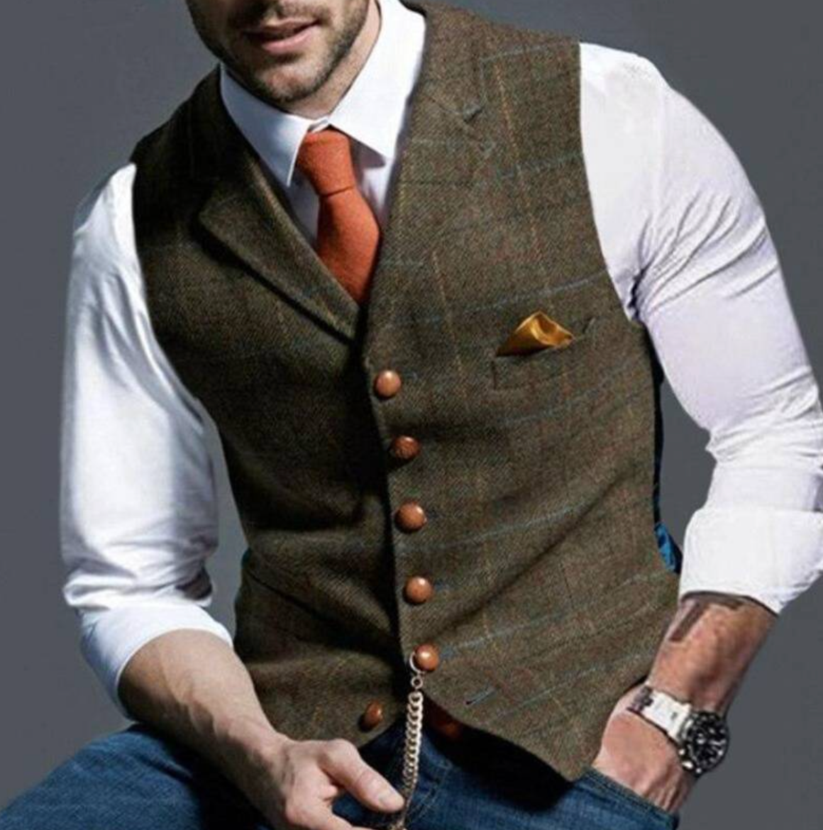 ZAYN | Checkered Vest for Men
