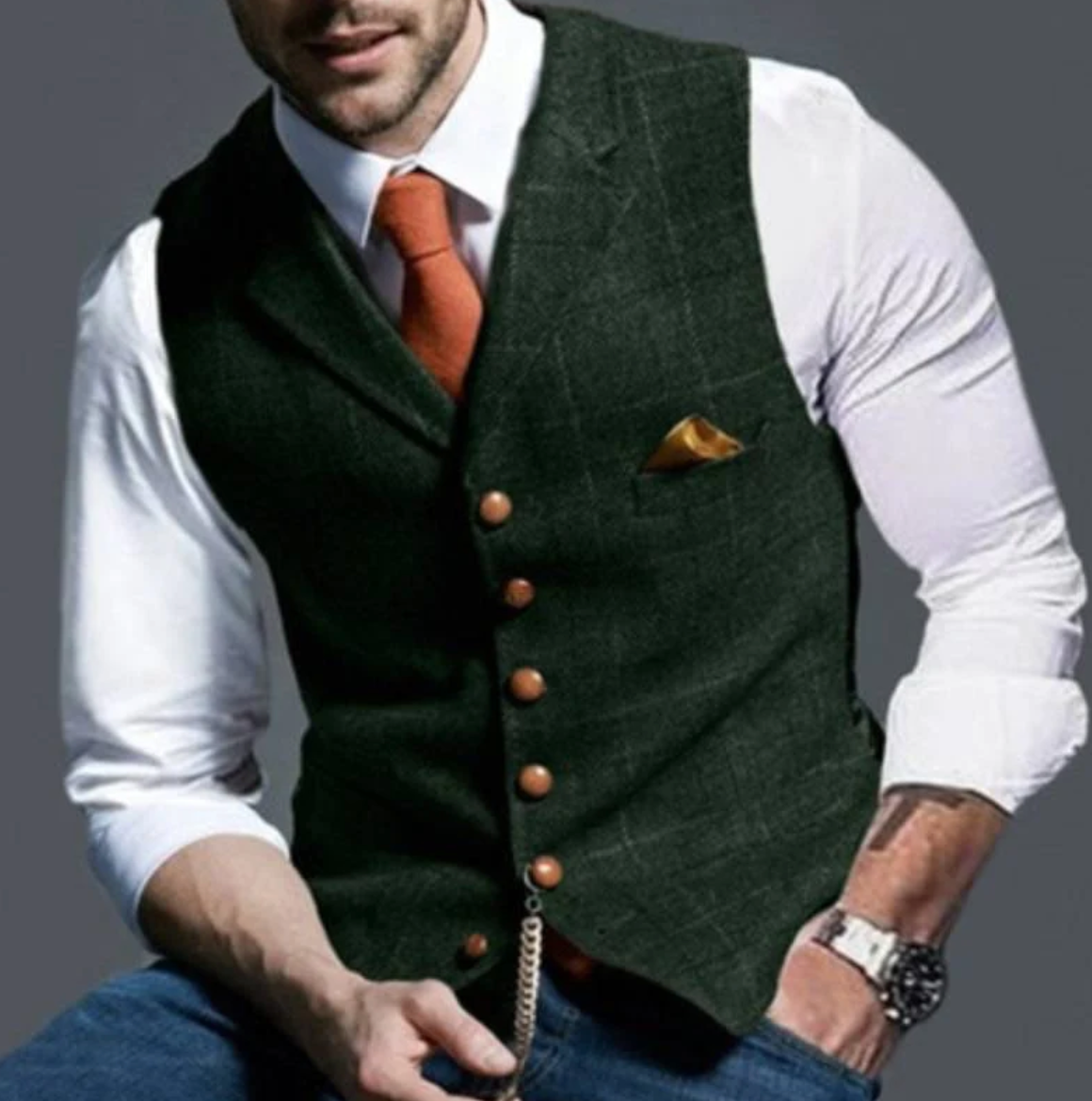 ZAYN | Checkered Vest for Men